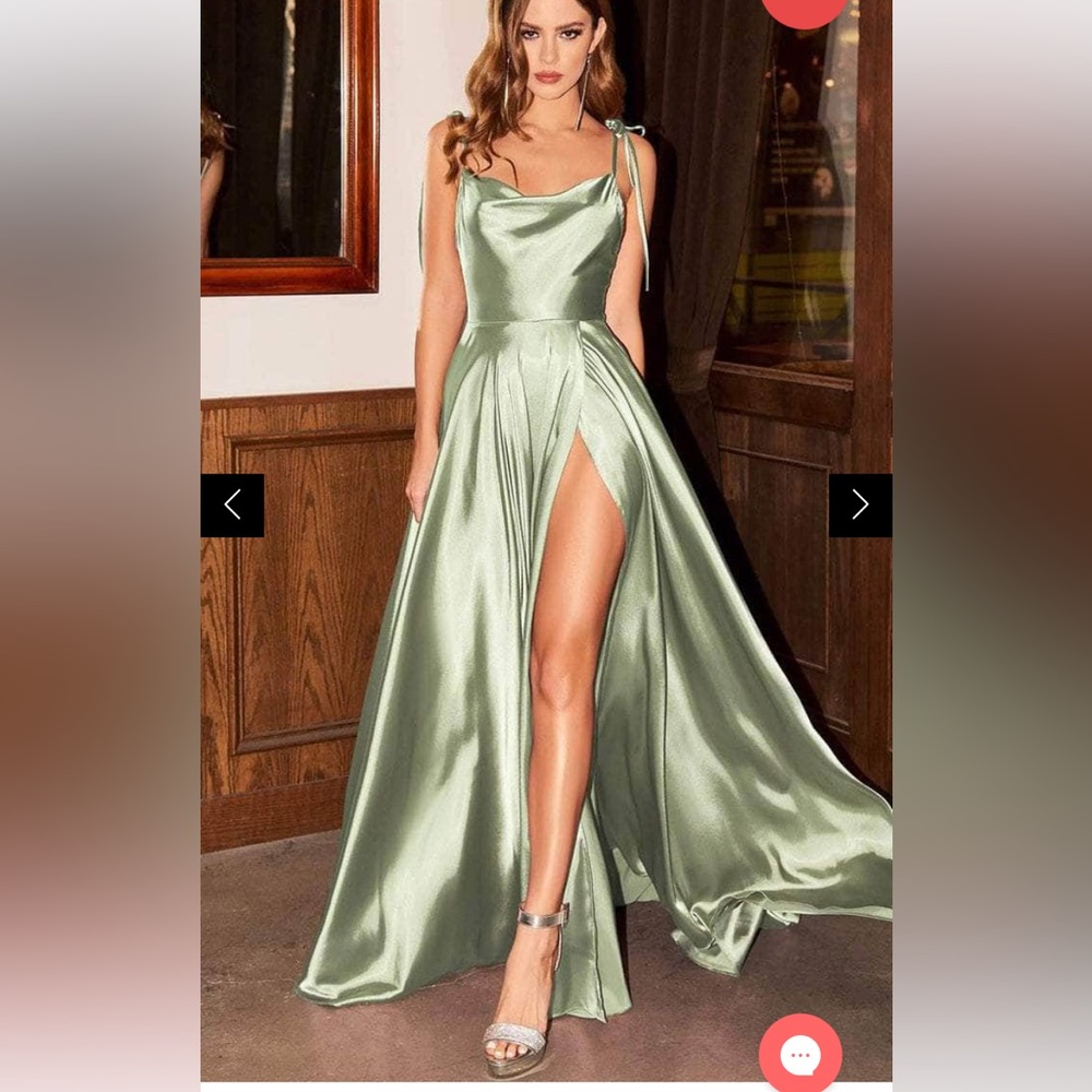 Cinderella Divine Sage Green Bridesmaids Dress